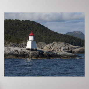 Norwegen, Stavanger. Aussicht entlang des Lysefjor Poster