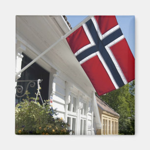 Norwegen, Stavanger. Historische Aussicht auf die Magnet