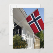 Norwegen, Stavanger. Historische Aussicht auf die Postkarte (Vorne/Hinten)