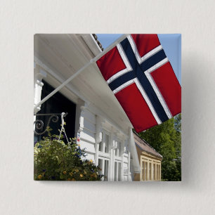 Norwegen, Stavanger. Historische Innenstadtansicht Button