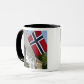 Norwegen, Stavanger. Historische Sicht auf die Inn Tasse (Vorderseite Links)