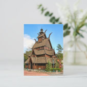 Norwegen, Stave Church Postkarte (Stehend Vorderseite)