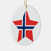 Norwegen-Stern Keramik Ornament (Rechts)