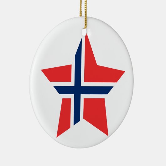 Norwegen-Stern Keramik Ornament (Rechts)