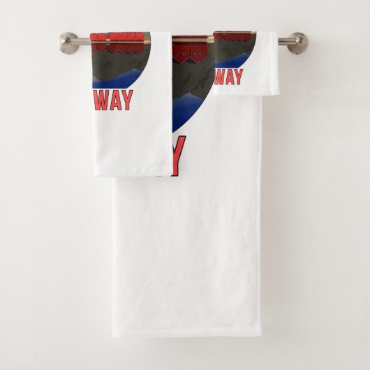 Norwegen Sunndalsøra Travel Norwegisch Badhandtuch Set (Insitu)