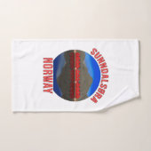 Norwegen Sunndalsøra Travel Norwegisch Badhandtuch Set (Handtuch)