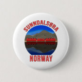 Norwegen Sunndalsøra Travel Norwegisch Button (Vorderseite)