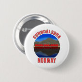 Norwegen Sunndalsøra Travel Norwegisch Button (Vorne & Hinten)