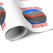 Norwegen Sunndalsøra Travel Norwegisch Geschenkpapier (Rolleneckpunkt)