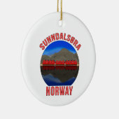 Norwegen Sunndalsøra Travel Norwegisch Keramik Ornament (Rechts)