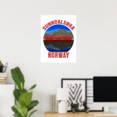 Norwegen Sunndalsøra Travel Norwegisch Poster (Heimbüro)
