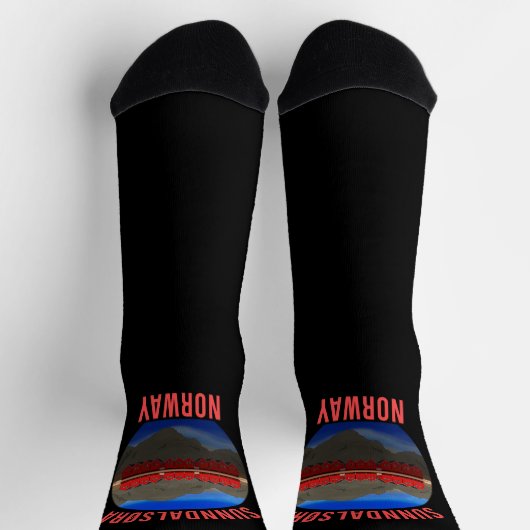 Norwegen Sunndalsøra Travel Norwegisch Socken (Oben)