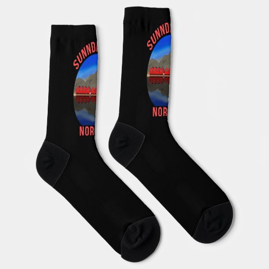 Norwegen Sunndalsøra Travel Norwegisch Socken (Rechts)