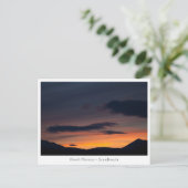 Norwegen Sunset Mountain Postkarte (Stehend Vorderseite)