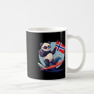 Norwegen Surfender Panda Bär Norwegische Flagge No Kaffeetasse
