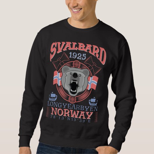 NORWEGEN SVALBARD LONGYEARBYEN. SWEATSHIRT (Vorderseite)
