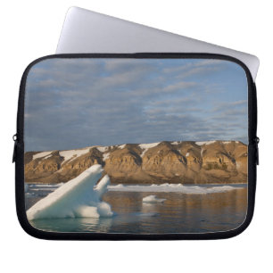 Norwegen, Svalbard, Spitsbergen-Insel, Sonnenunter Laptopschutzhülle