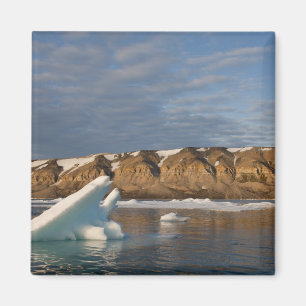 Norwegen, Svalbard, Spitsbergen-Insel, Sonnenunter Magnet