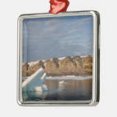 Norwegen, Svalbard, Spitsbergen Island, Setting Silbernes Ornament (Links)