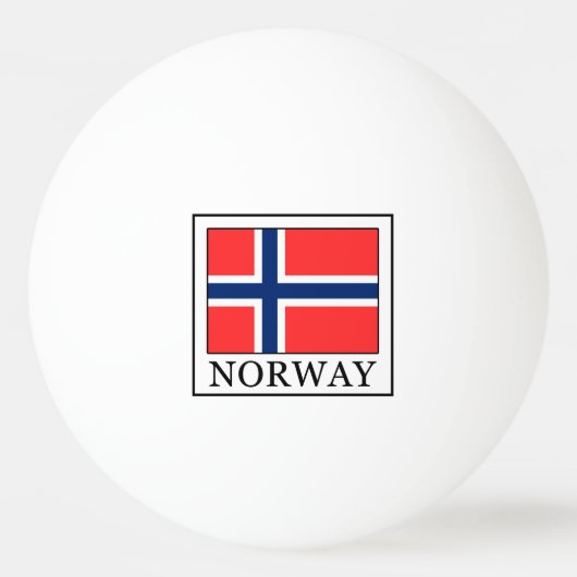 Norwegen Tischtennisball (Vorderseite)