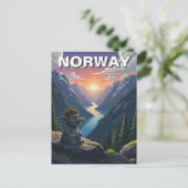 Norwegen Troll Postkarte (Stehend Vorderseite)