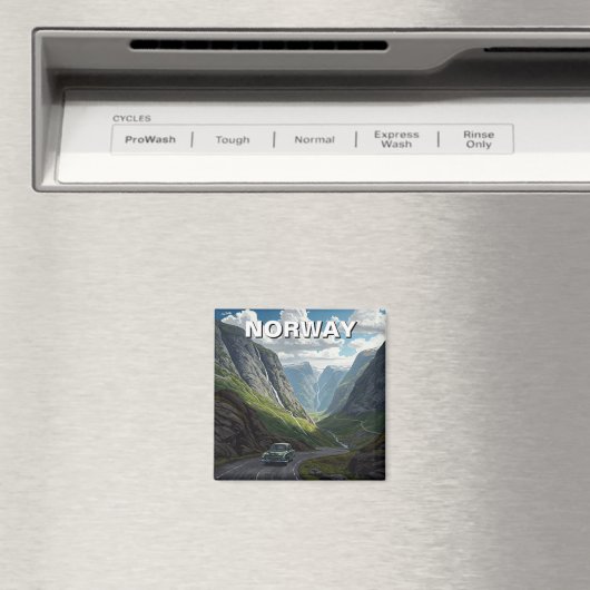 Norwegen Trollstigen Magnet (In Situ (Geschirrspüler))