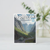 Norwegen Trollstigen Postkarte (Stehend Vorderseite)