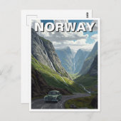 Norwegen Trollstigen Postkarte (Vorne/Hinten)