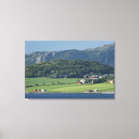 Norwegen, Trondheimsforden, Trondheim Typisch Leinwanddruck (Vorderseite)