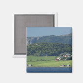 Norwegen, Trondheimsforden, Trondheim Typisch Magnet (Vorderseite/Rückseite)