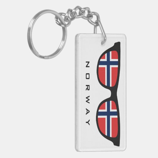 Norwegen überträgt benutzerdefinierte Text- und Fa Schlüsselanhänger (Vorderseite links)