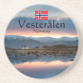 Norwegen Vesteralen Souvenir Getränkeuntersetzer