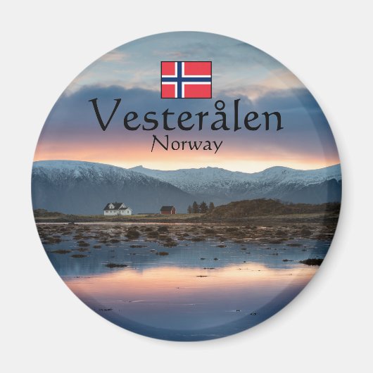 Norwegen Vesteralen Souvenir Magnet (Vorne)