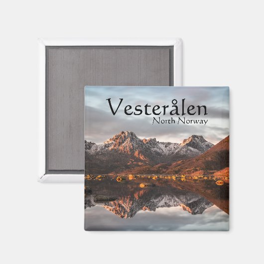 Norwegen Vesteralen Souvenir Magnet (Vorderseite/Rückseite)