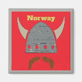 Norwegen, Viking Head Magnet (Vorne)