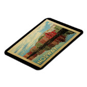 Norwegen Vintage Travel Magnet (Linke Seite)