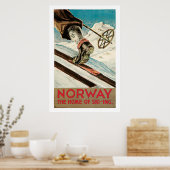 Norwegen Vintage Travel Poster (Küche)