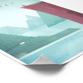 Norwegen Vintage Travel Poster (Ecke)