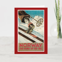 Norwegen Vintage Travel Poster