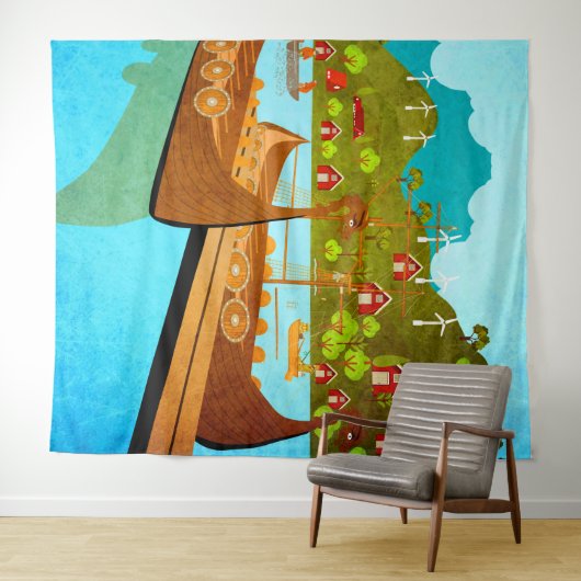 Norwegen Wandteppich (Beispiel (Horizontal))