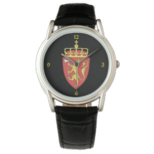 Norwegen Wappen Men's Watch Norge Se Armbanduhr