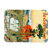 Norwegen, Wasserfall unter der Brücke, Magnet (Horizontal)