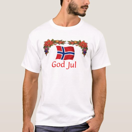 Norwegen-Weihnachten T-Shirt (Vorderseite)