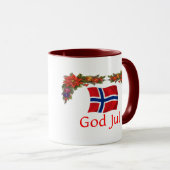 Norwegen-Weihnachten Tasse (VorderseiteRechts)