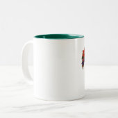 Norwegen-Weihnachten Zweifarbige Tasse (Vorderseite Links)