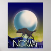 Norwegen Wolf Poster (Vorne)