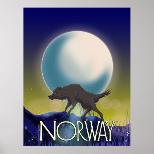 Norwegen Wolf Poster (Vorne)