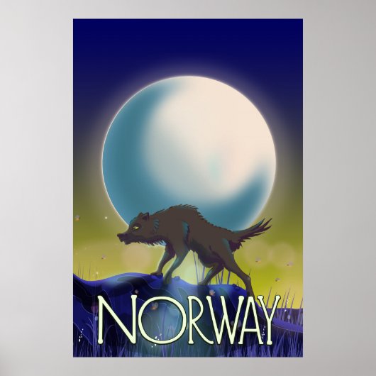 Norwegen Wolf Poster (Vorne)