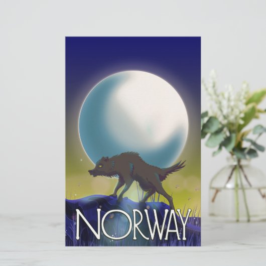 Norwegen Wolf Poster (Stehend Vorderseite)