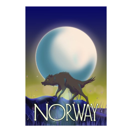 Norwegen Wolf Poster (Vorne)